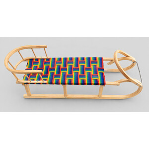 KK08 Drevené sánky s operadlom 120cm