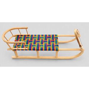 KK09 Drevené sánky s operadlom 122cm